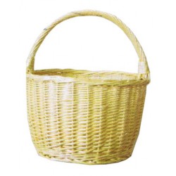 Panier jardin osier blanc