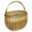 La Vannerie d'Aujourd'hui - Panier gondole filet osier blanc/buff