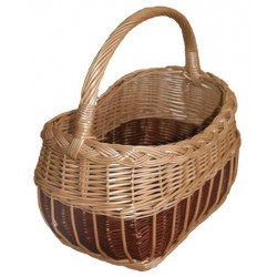 Panier gondole filet osier buff/teinté