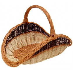 Panier à bois éventail 2 tons