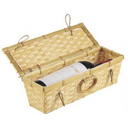 coffret couvercle 1 bouteille bambou