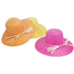 Chapeau femme palmier couleurs