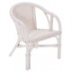 Fauteuil edgar enfant laqué blanc