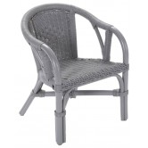 Fauteuil enfant edgar laqué gris