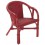 Fauteuil enfant edgar laqué rouge