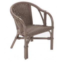 Fauteuil edgar enfant laqué taupe