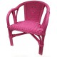 Fauteuil enfant edgar laqué rose