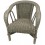 Fauteuil enfant crapaud laqué taupe