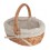 Panier enfant en osier et tissu à fleurs