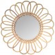 Miroir en rotin marguerite