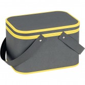 Coffret rectangle gris et jaune