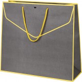 Sac en papier gris et jaune