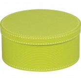 Coffret rond vert anis