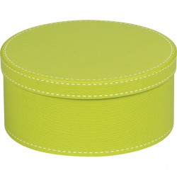 Coffret rond vert anis