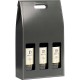 Coffret bouteilles en carton gris avec liseret gris