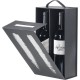 Coffret bouteilles noir impression argent