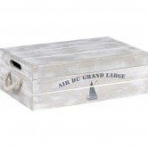 Coffret gris patiné "Air du grand large"