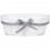 Corbeille ovale avec tissu blanc