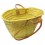 Couffin palmier naturel anses cuir