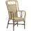 Fauteuil haut dossier en rotin