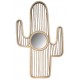 Miroir en rotin et kubu gris design Cactus