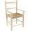 Fauteuil enfant bois brut et