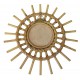Miroir en rotin soleil