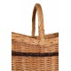 Panier bateau osier buff torche teinté