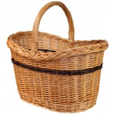 Panier bateau osier buff torche teinté