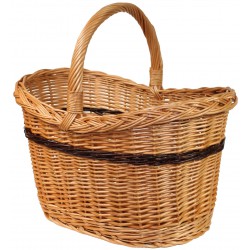 Panier bateau osier buff torche teinté