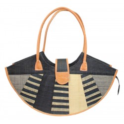La Vannerie d Aujourd hui Sac main design pirogue en rabane color