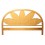 DESTOCKAGE !! Tête de lit en rotin et cannage coloris miel, 140 cm, motif palmier