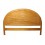 DESTOCKAGE !! Tête de lit en bois, coloris naturel, 140 cm, motif soleil levant
