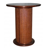DESTOCKAGE !! Petite table en bois motif cannage
