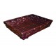 Corbeille bambou bordeaux/or