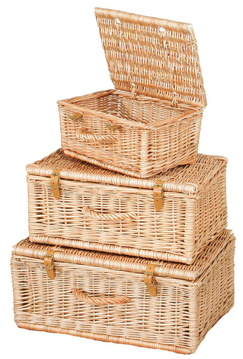 Malette Panier En Rotin Et Osier – Anse Cuir, Hauteur 36 Cm, Vintage Et Rangement