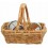 Panier enfant rect doubles anses rotin jonc