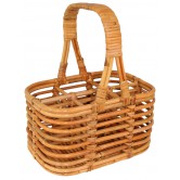 Panier porte 6 bouteilles rotin miel