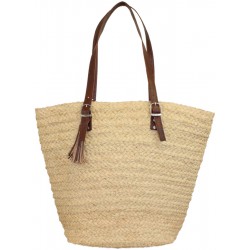 Sac crochet naturel grand modèle