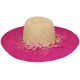 Chapeau femme raphia bicolore