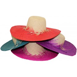 Chapeau femme raphia bicolore