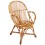 Fauteuil design coquille osier buff