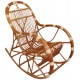 Rocking chair adulte en osier buff