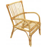 Fauteuil enfant structure rotin