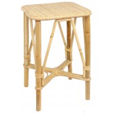 Tabouret en rotin motif cannage