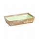 Corbeille carton motif kraft natural