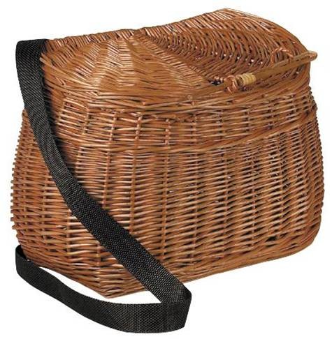 Grand panier de pêcheur Suédois, en osier tressé début XIXe - Stéphane