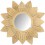 Miroir en rotin tissé moelle de rotin tournesol