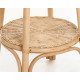 Table tissée moelle de rotin naturel