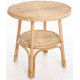 Table tissée moelle de rotin naturel